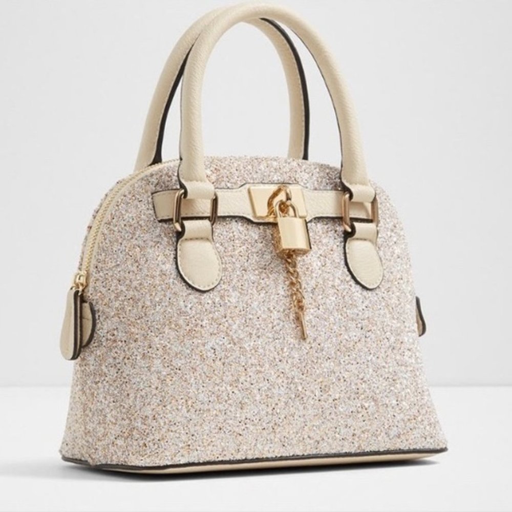 NWT Aldo Smith Creek Glitter Sparkle Satchel Purse